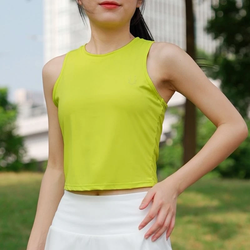 范斯蒂克运动服女子修身健身工字型户外运动跑步无袖速干瑜伽背心