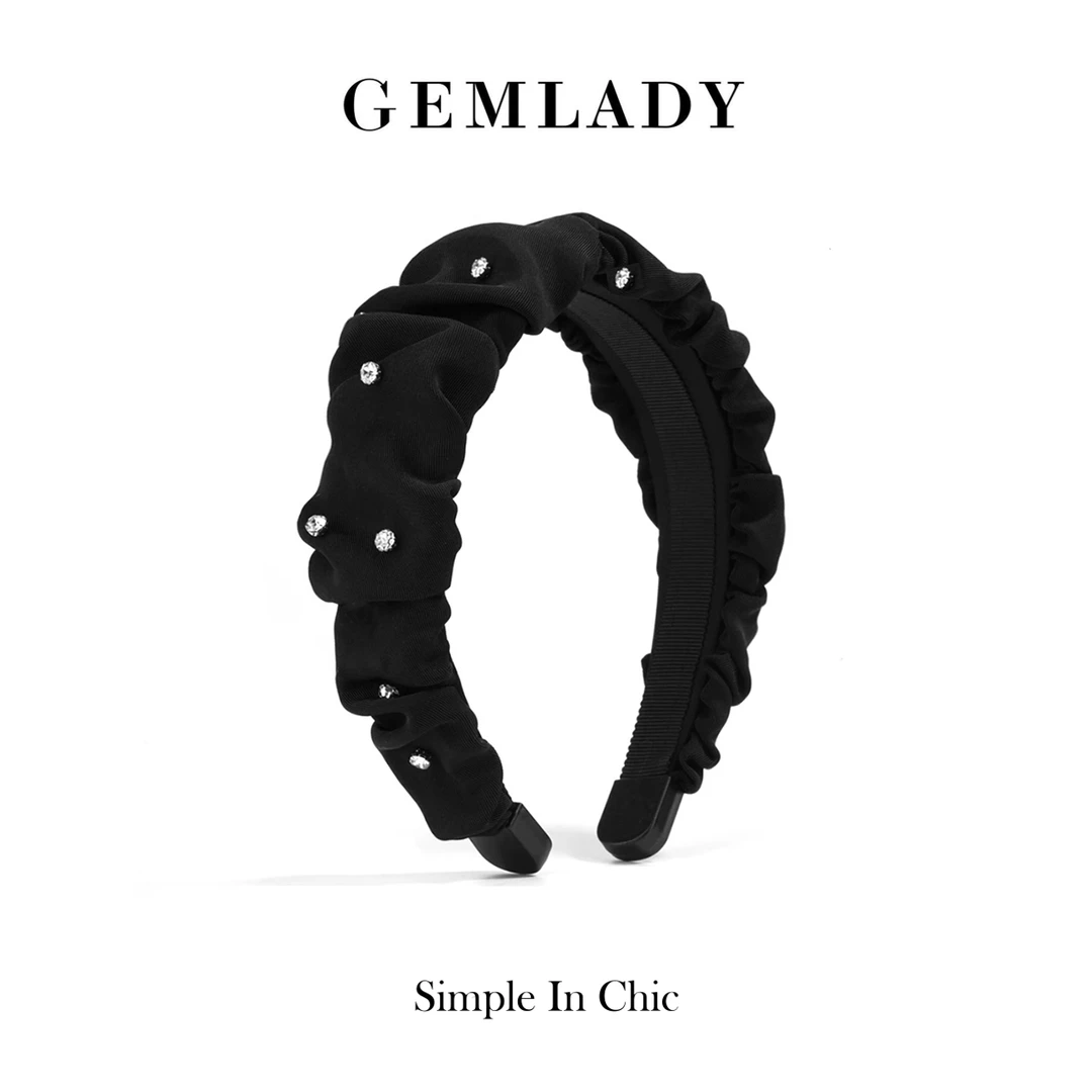 GEMLADY/宝石少女春夏新品水晶闪钻发箍气质百搭法式复古