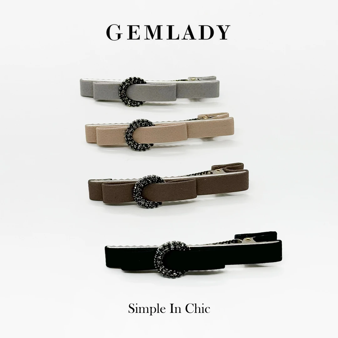 GEMLADY/宝石少女【马蹄扣】水钻马蹄扣发夹小边夹手工气质时尚