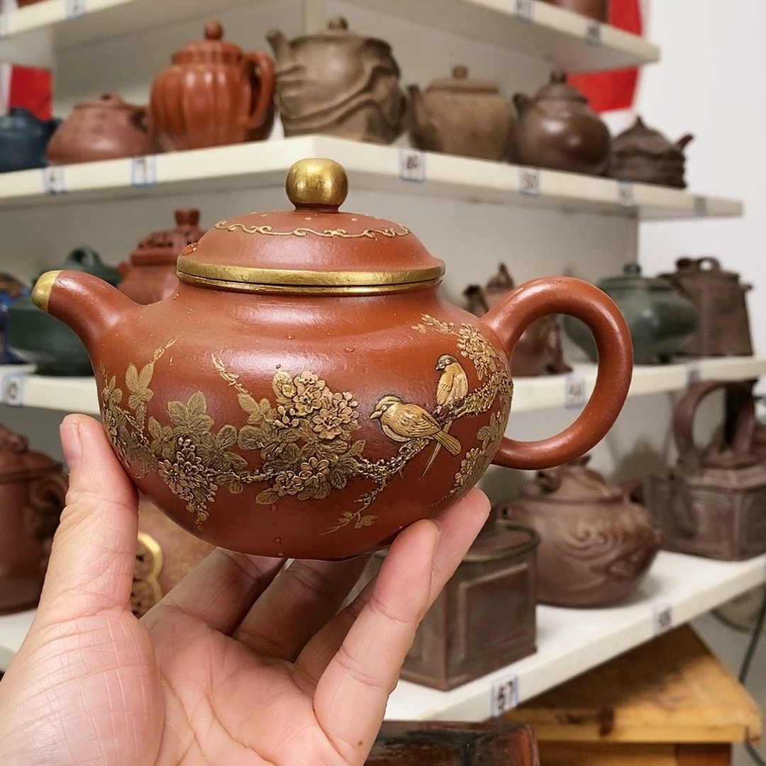 紫砂茶壶白***尽全手工制作