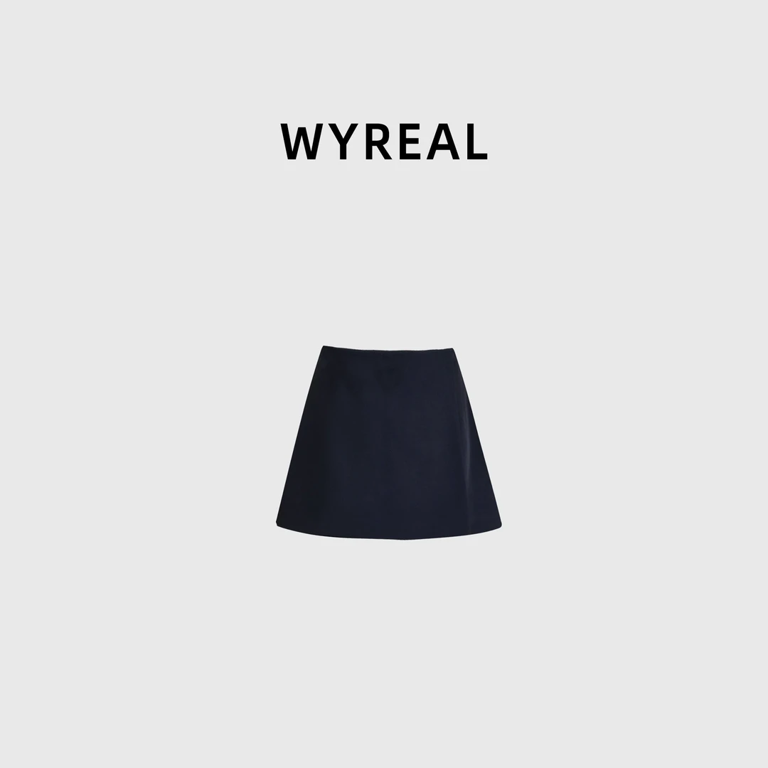 WY real 雯瑶"好版型" 裙裤一片式百搭春夏秋韩版休闲简约黑短裤