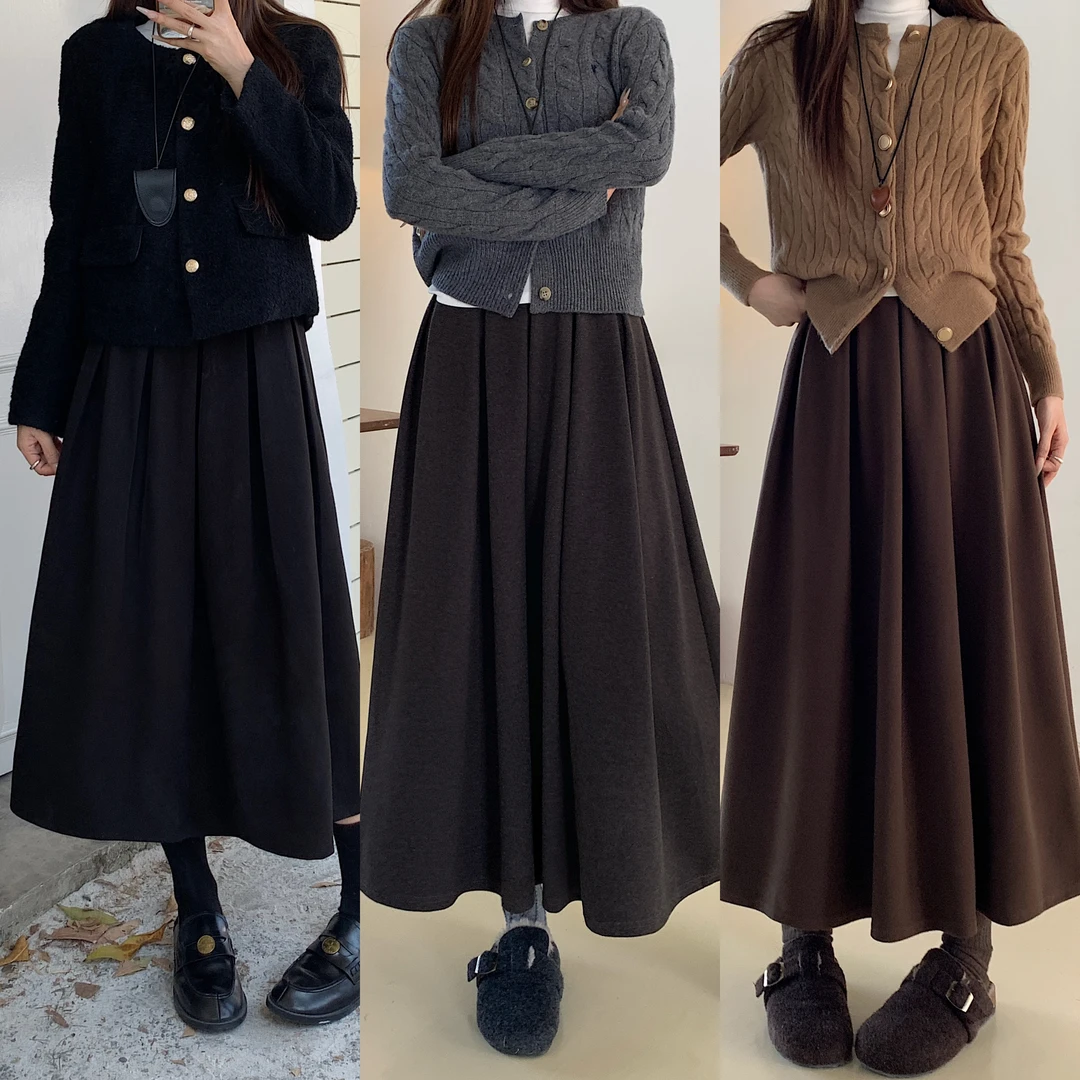 【小曹大码】大码女装胖MM秋季韩式显瘦潮流高腰半身裙6736