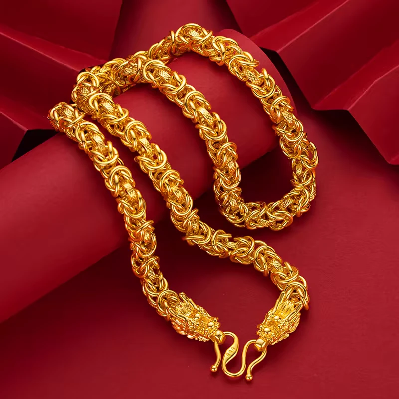 合金项链 合金项链 龙骨项链男士时尚大气经典百搭磨砂潮流霸气