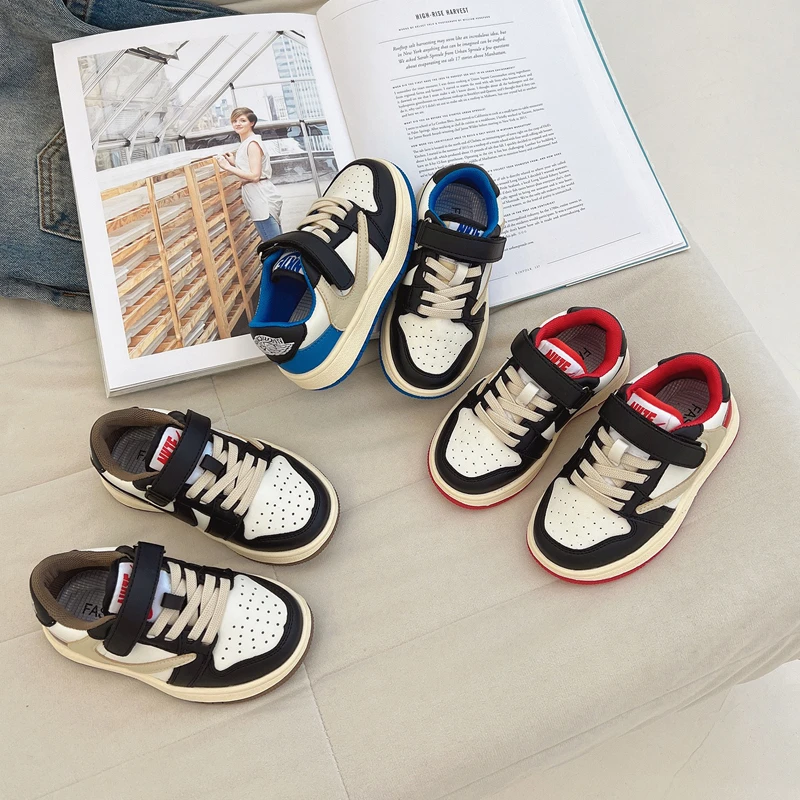 回力瑞儿童板鞋2023春秋季百搭闪电倒钩男童鞋运动鞋防滑女童鞋子