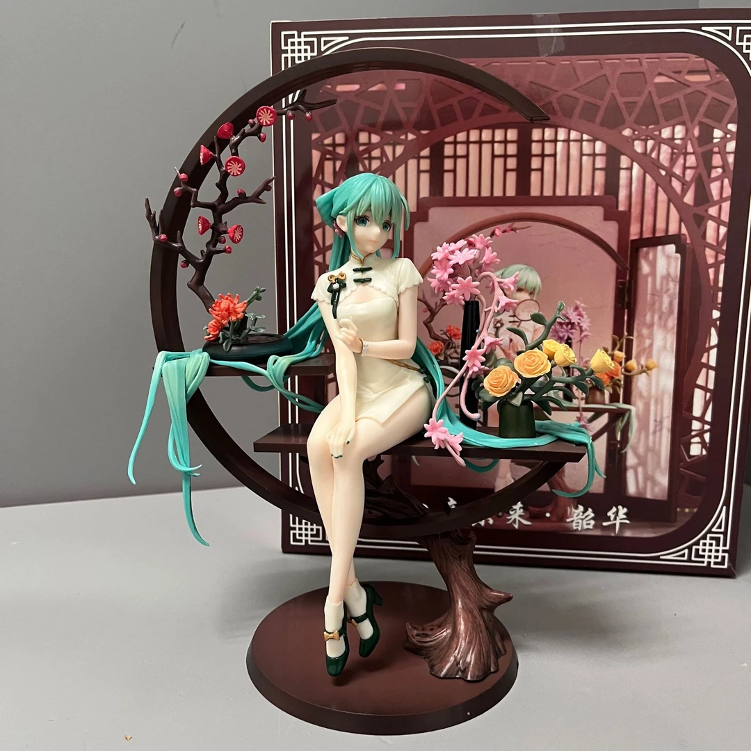 韶华初音 旗袍手办 美少女周边 动漫   未来人偶模型摆件