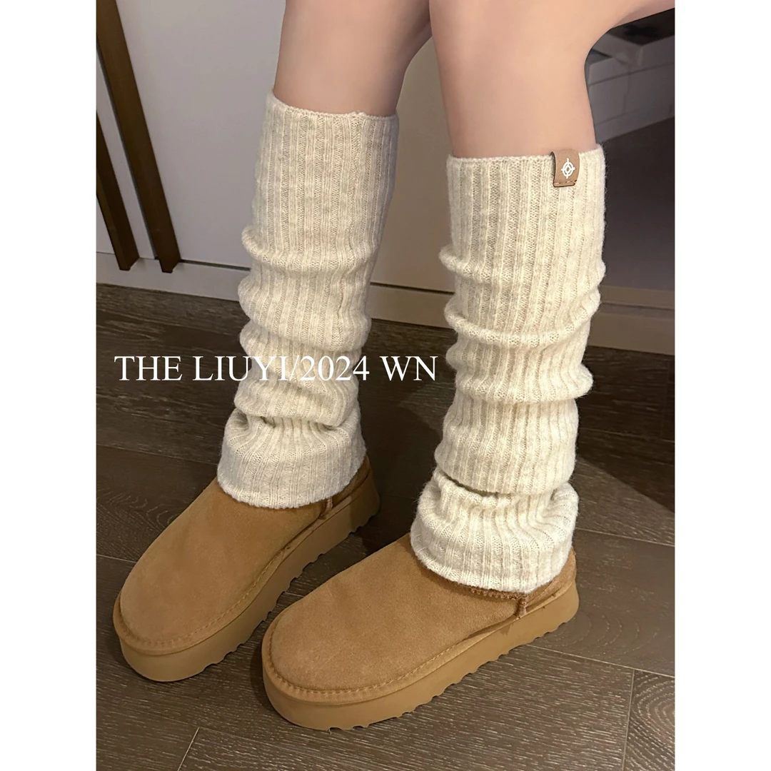 【LIUYI】秋冬针织堆堆袜套6798