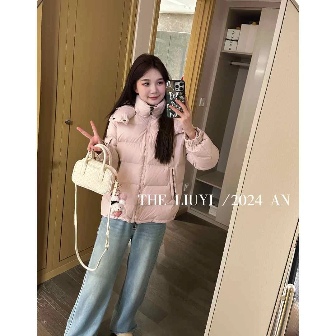 【LIUYI】玛雅羽绒服~冬季90白鸭绒连帽外套羽绒服410052