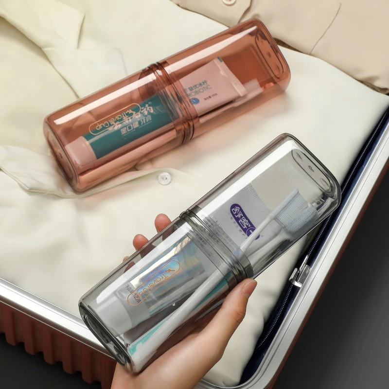 旅行漱口杯便携式洗漱包套装束口刷牙杯子收纳盒旅游外出出差神器