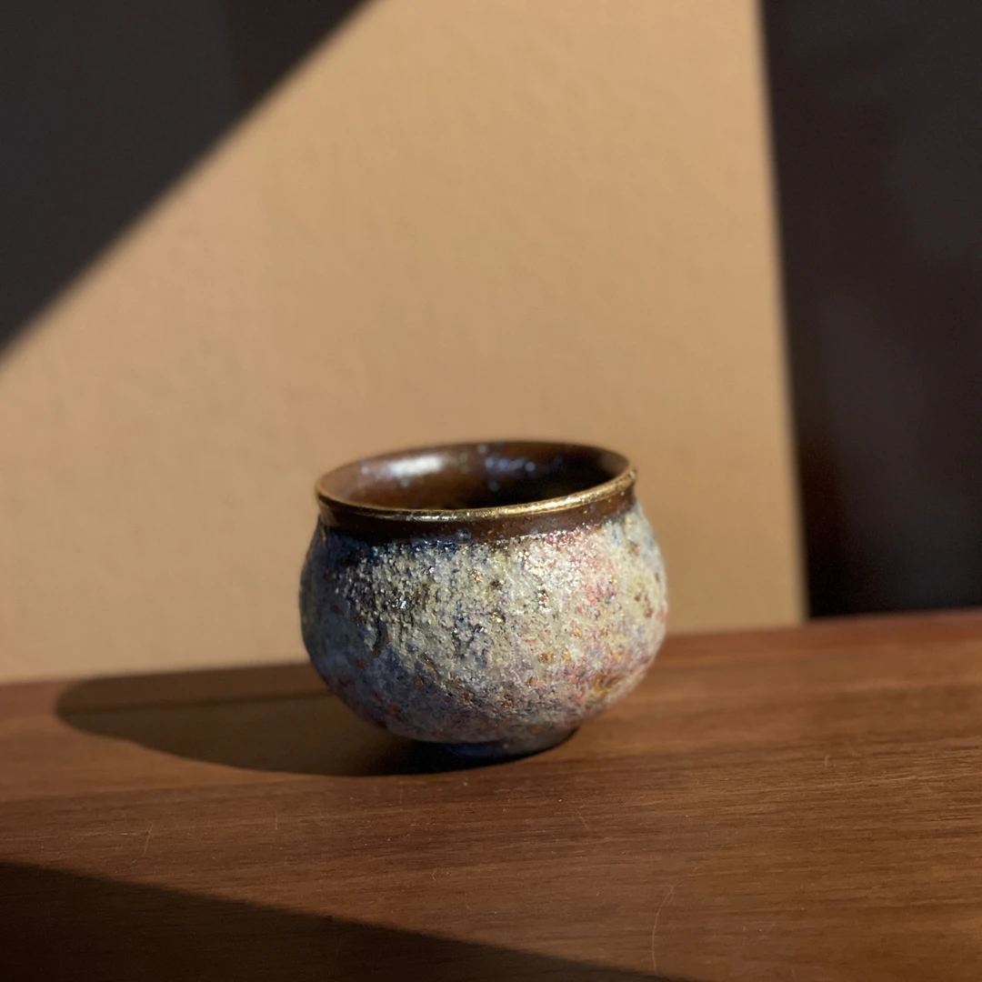 高越原矿窑变七彩福袋杯