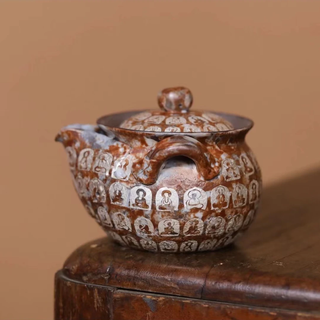 老岩泥万佛宝瓶手抓壶送小杯