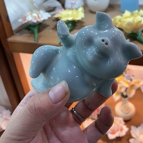 摆件纯手工陶瓷花摆件1