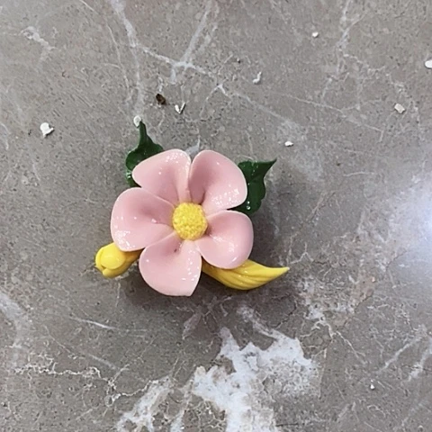 瓷片纯手工陶瓷花摆件3