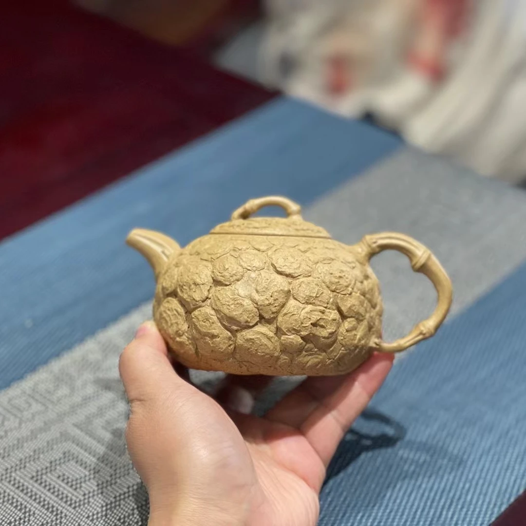 全手工春竹供春壶 原矿老段泥 270CC 精工细作 内推出水孔 实拍图