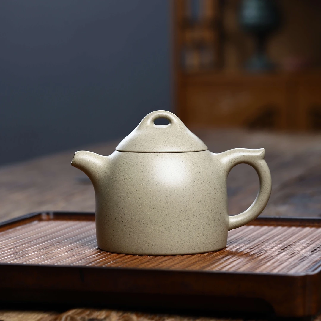 经典传承 秦权壶 本山绿 200cc 宜兴紫砂壶 精品茶具