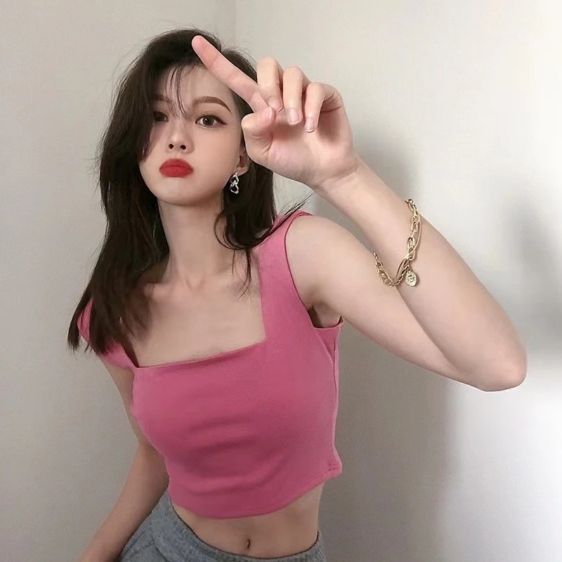 法式小吊带背心女夏季外穿西装显瘦内搭打底小众新款抹胸辣妹上衣