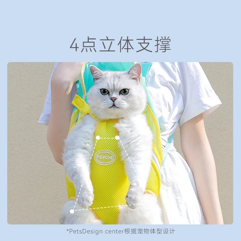 [达人]狗狗外出胸前猫包双肩便携猫咪小型犬神器宠物外出背包0411