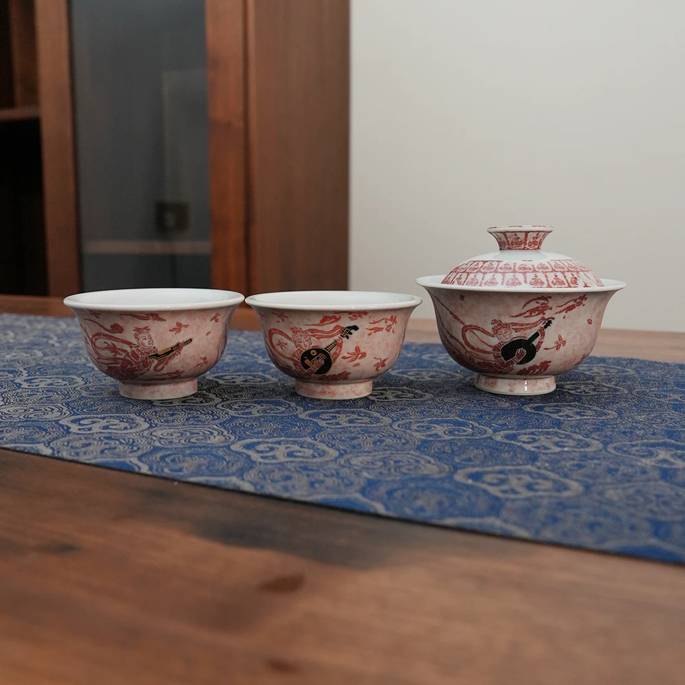 【小乔赏瓷】一拓天成奏乐飞天套装（yttc335）