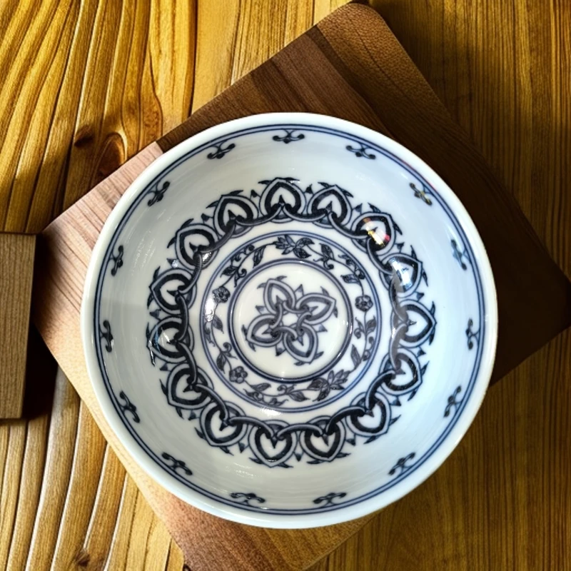 【小乔赏瓷】景德镇手工手绘宝相普洱杯moshe426.