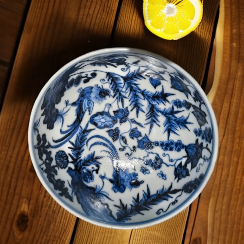 【小乔赏瓷】云衍斋景德镇手工手绘锦鸡普洱杯yyz72.