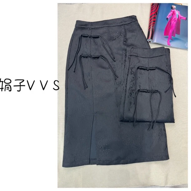 【复古风情】半身中长裙小众设计感时尚显瘦修身百搭新款