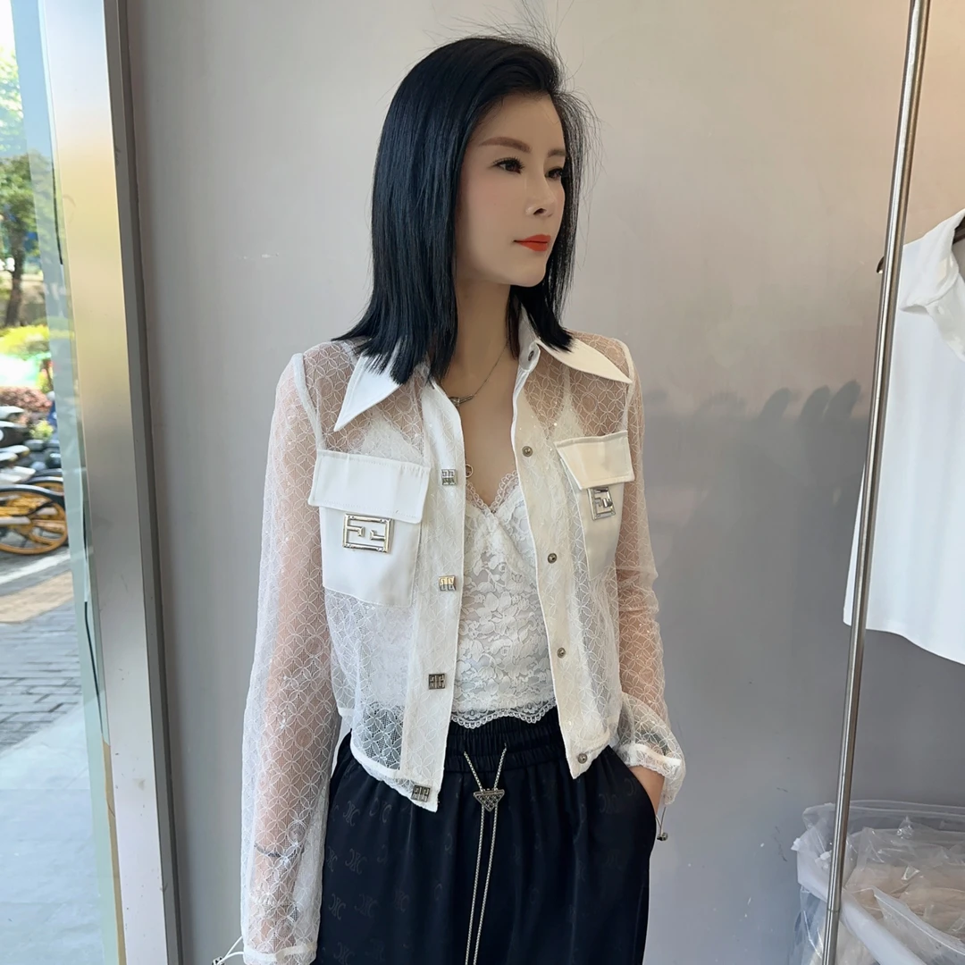【娟子】小众设计款衬衫蕾丝