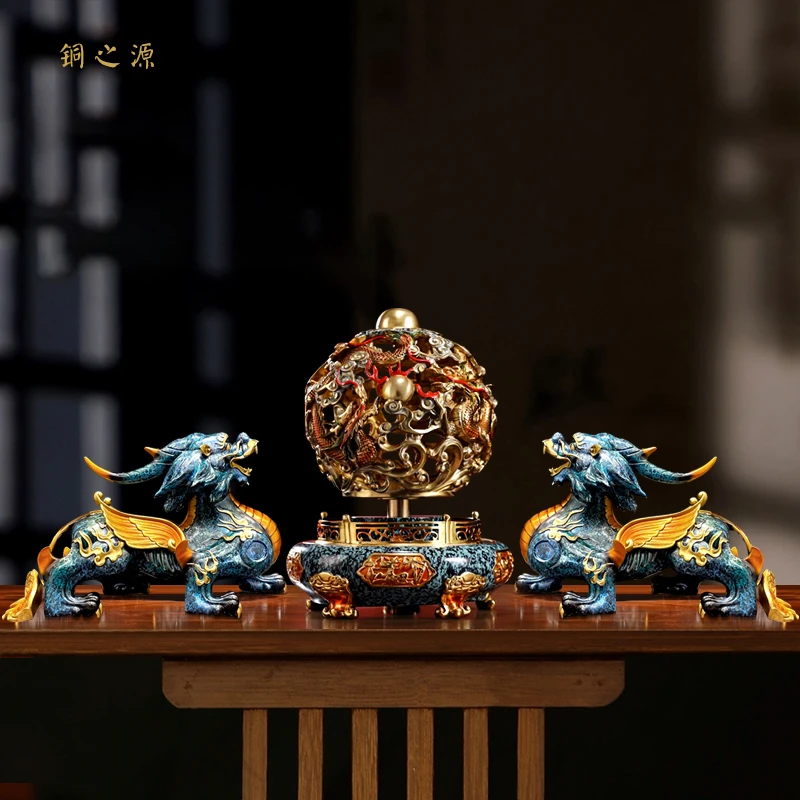 【飞天貔貅】貔貅摆件全铜貔貅家居店铺办公室装饰开业礼品客厅