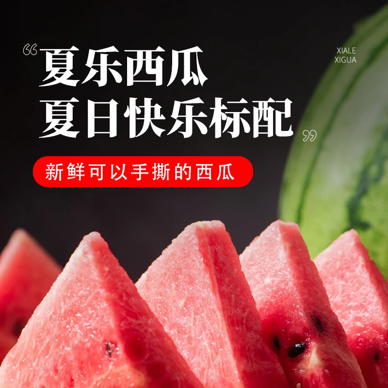 夏乐【顺丰包邮坏瓜包赔】夏县瓜园现摘直发爆甜皮薄爆汁有籽西瓜