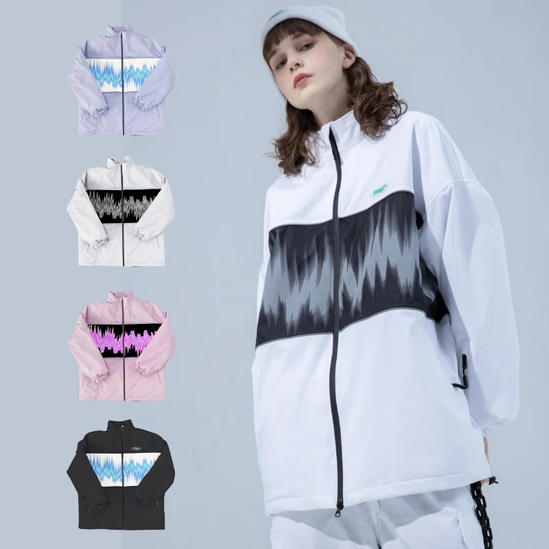 断码微瑕疵 pomt滑雪服男女同款宽松防水内绒保暖单双板加绒