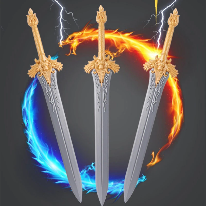 超大号儿童玩具剑塑料宝剑战神归来 COS舞台表演道具剑仿古宝刀