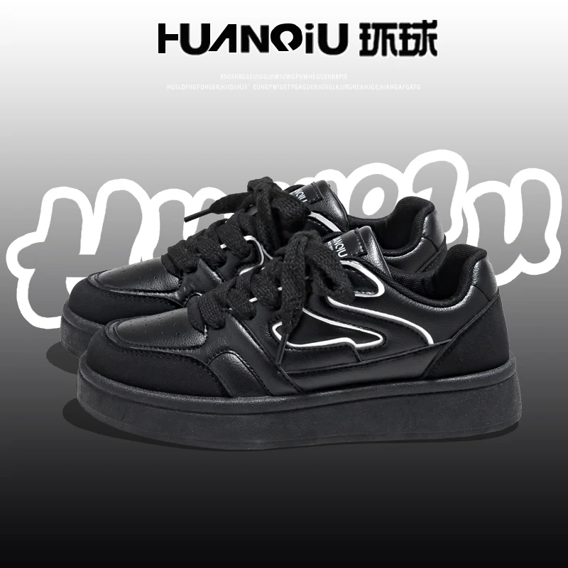 环球显腿长脚小女春季百搭学生港风休闲鞋惊艳潮流高颜值校园板