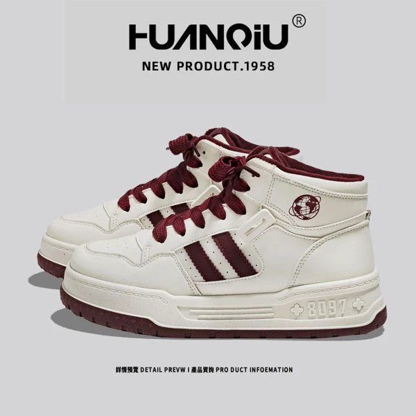 环球新款轻便运动鞋2025新款ins潮流失序混搭厚底增高板鞋