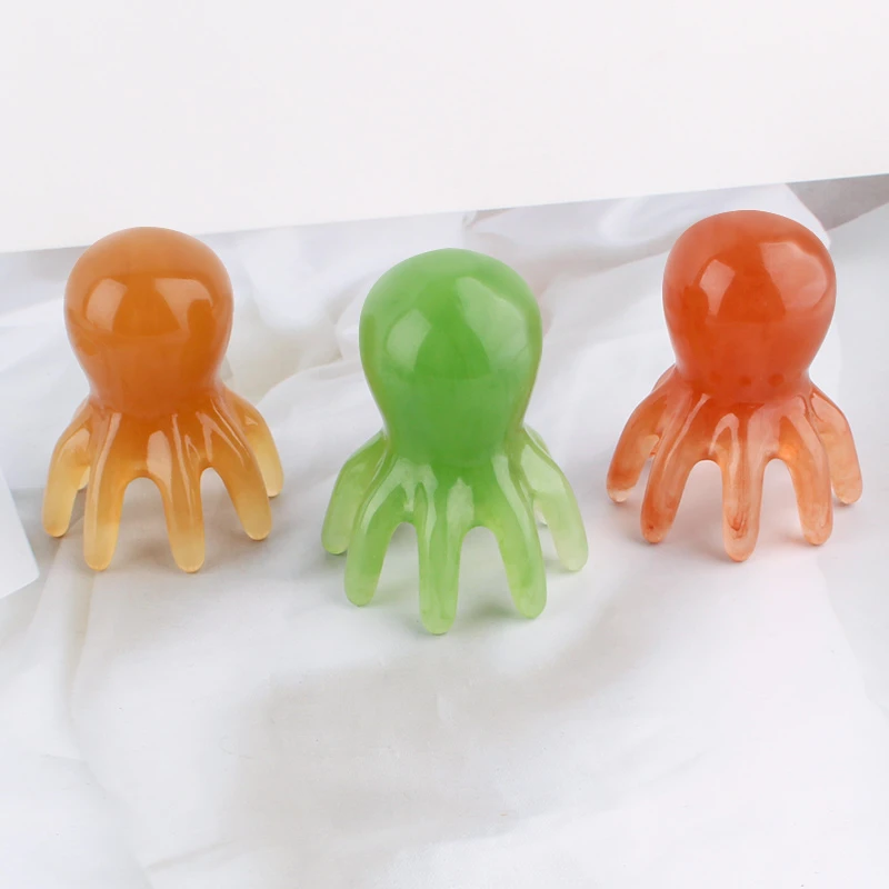 按摩梳子头部经络疏通拨筋八爪鱼章鱼梳洗头皮点穴疏通痒痒挠神器