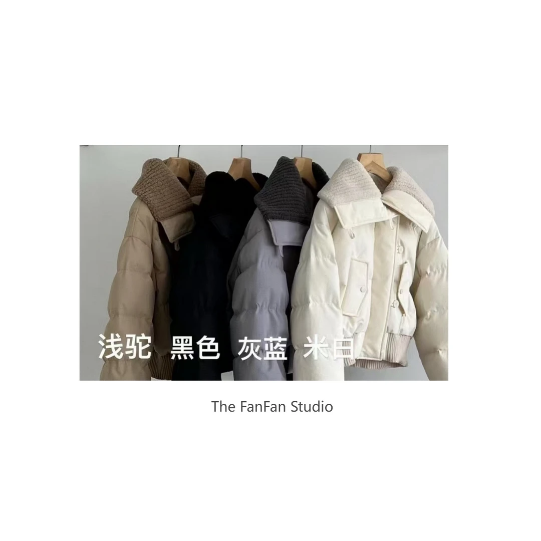 FANFAN-022大翻领短款羽绒服