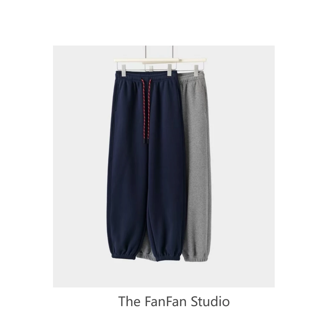 FANFAN-"浓郁生巧"休闲加绒束腿裤