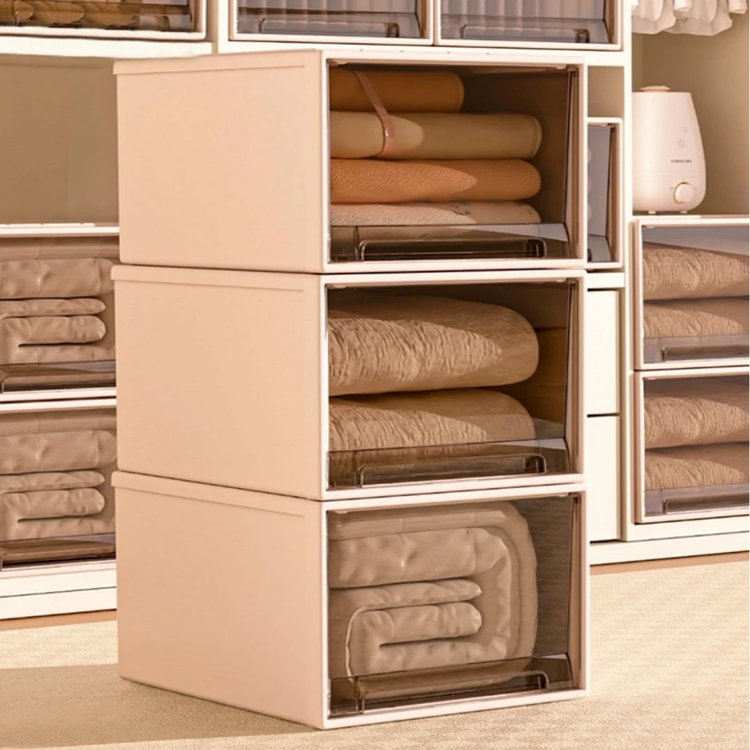 【超大号75L】衣柜衣物收纳箱整理衣服抽屉收纳盒羽绒服棉被储物