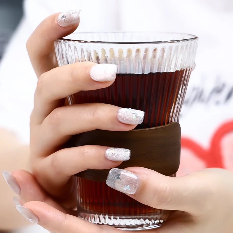 【爆闪星河】爆闪超短梯手工穿戴甲美甲 10片装 可反复拆卸