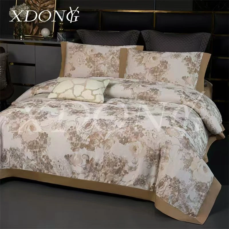 XDONGY（冬云家纺）高奢200*230香云锦 缎 玉树庭花黄 蚕 蛹蛋 白被