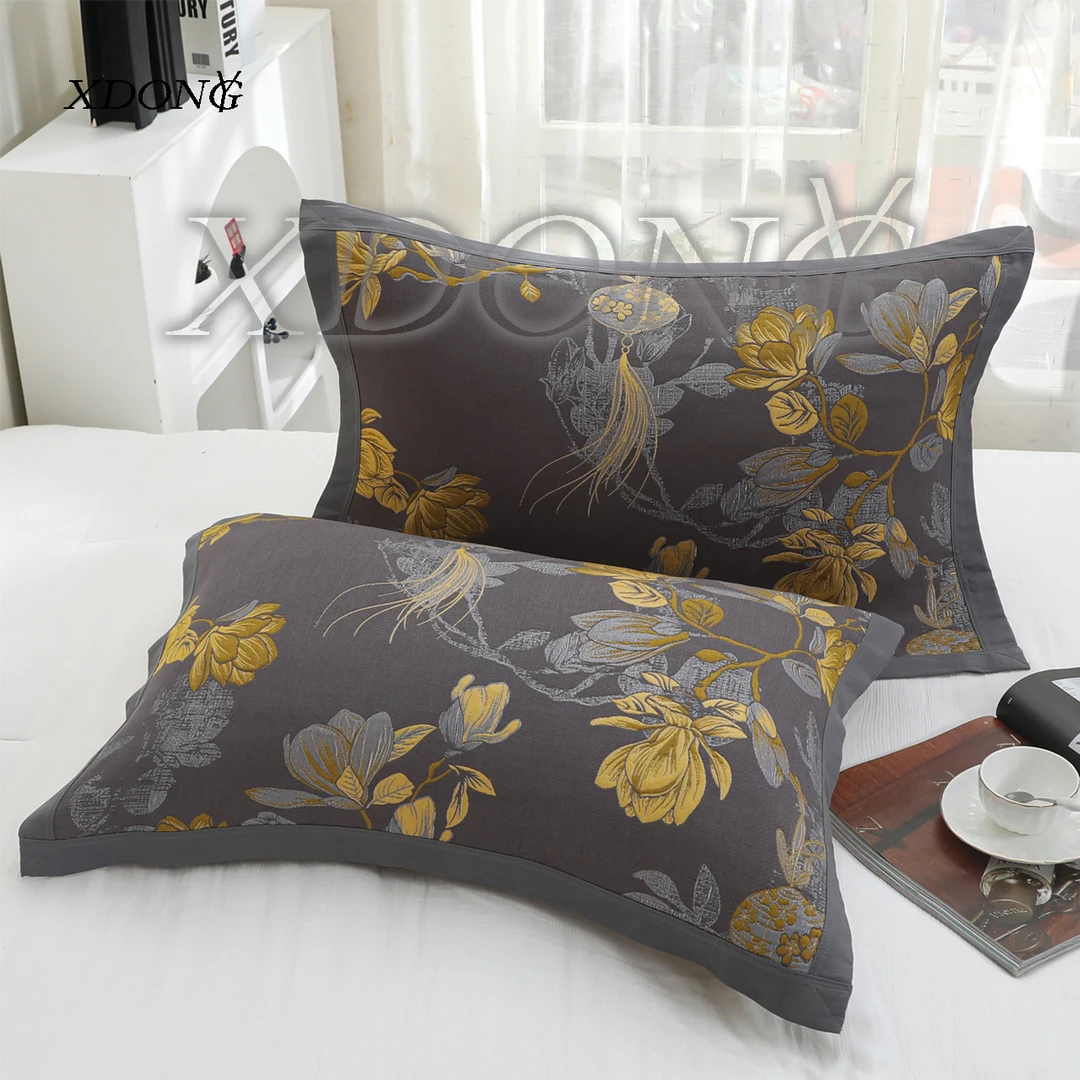 XDONGY（冬云家纺）52*78 高奢银离子玉兰景梦 枕巾一对装