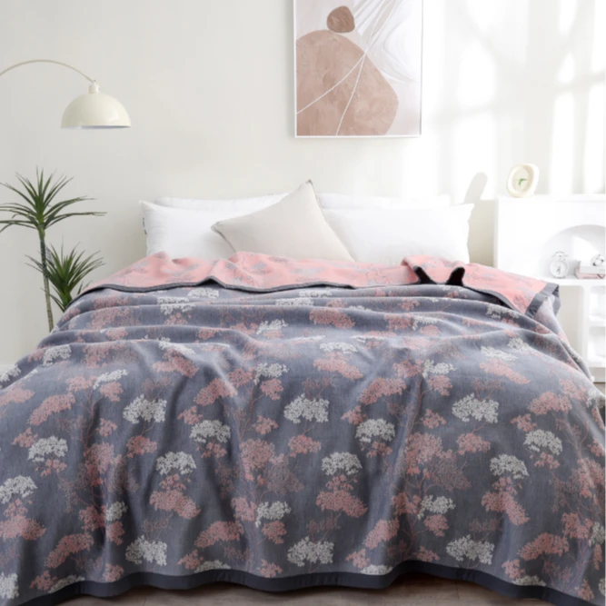 XDONGY（冬云家纺）240*250 火山岩自主吸湿发热毯 芝兰玉树灰色