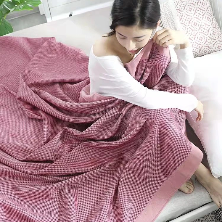 XDONGY(冬云家纺）  棉150*200纱布简约蜂窝多功能盖毯
