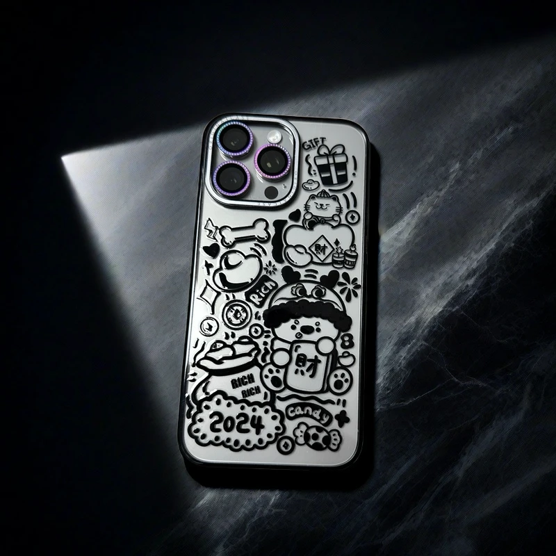 BE 黄盒子 招财猫 创意卡通 手机壳