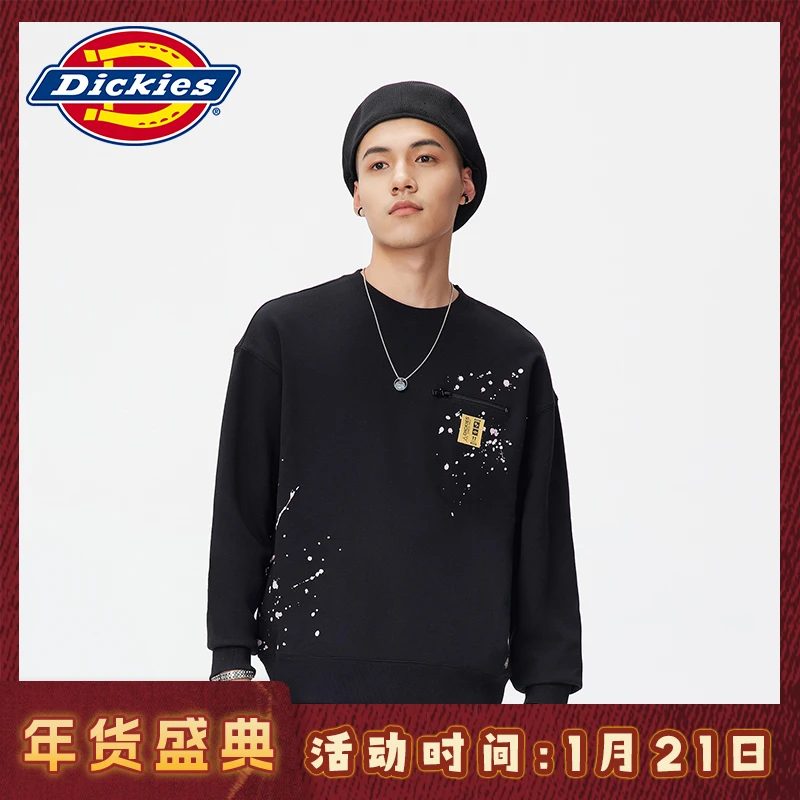 Dickies商场同款卫衣男女情侣22春夏新休闲舒适圆领上衣DK011053