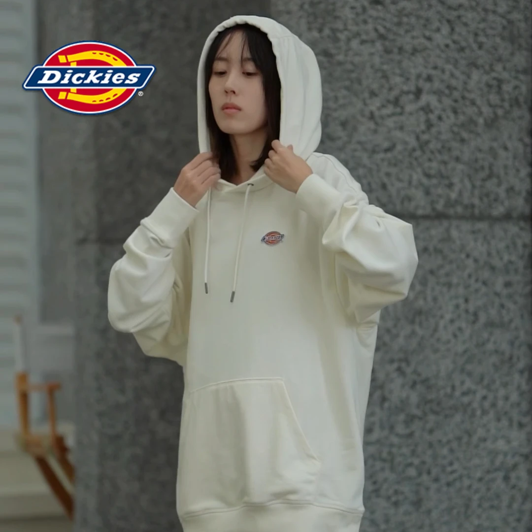 Dickies商场同款 秋冬商场同款小标连帽男女情侣卫衣DK010945春秋