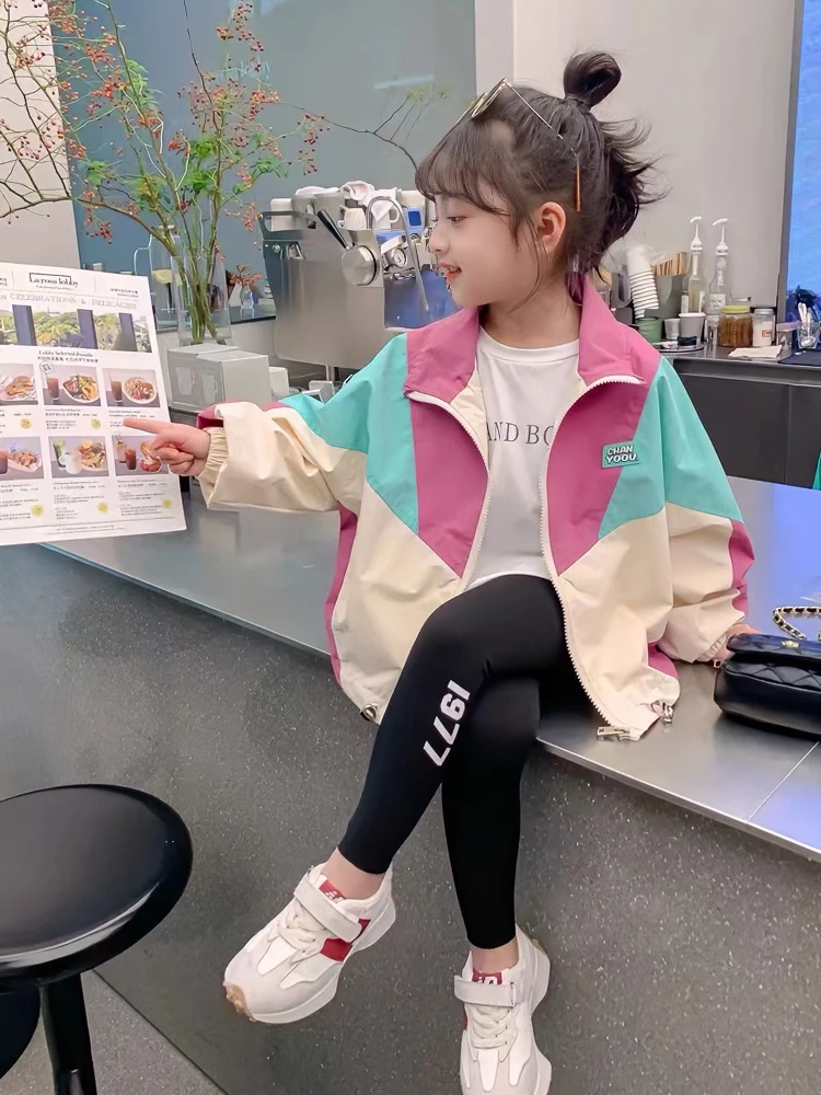 女童外套春秋款2025新款春装儿童装宝宝衣服洋气时髦小童上衣开衫
