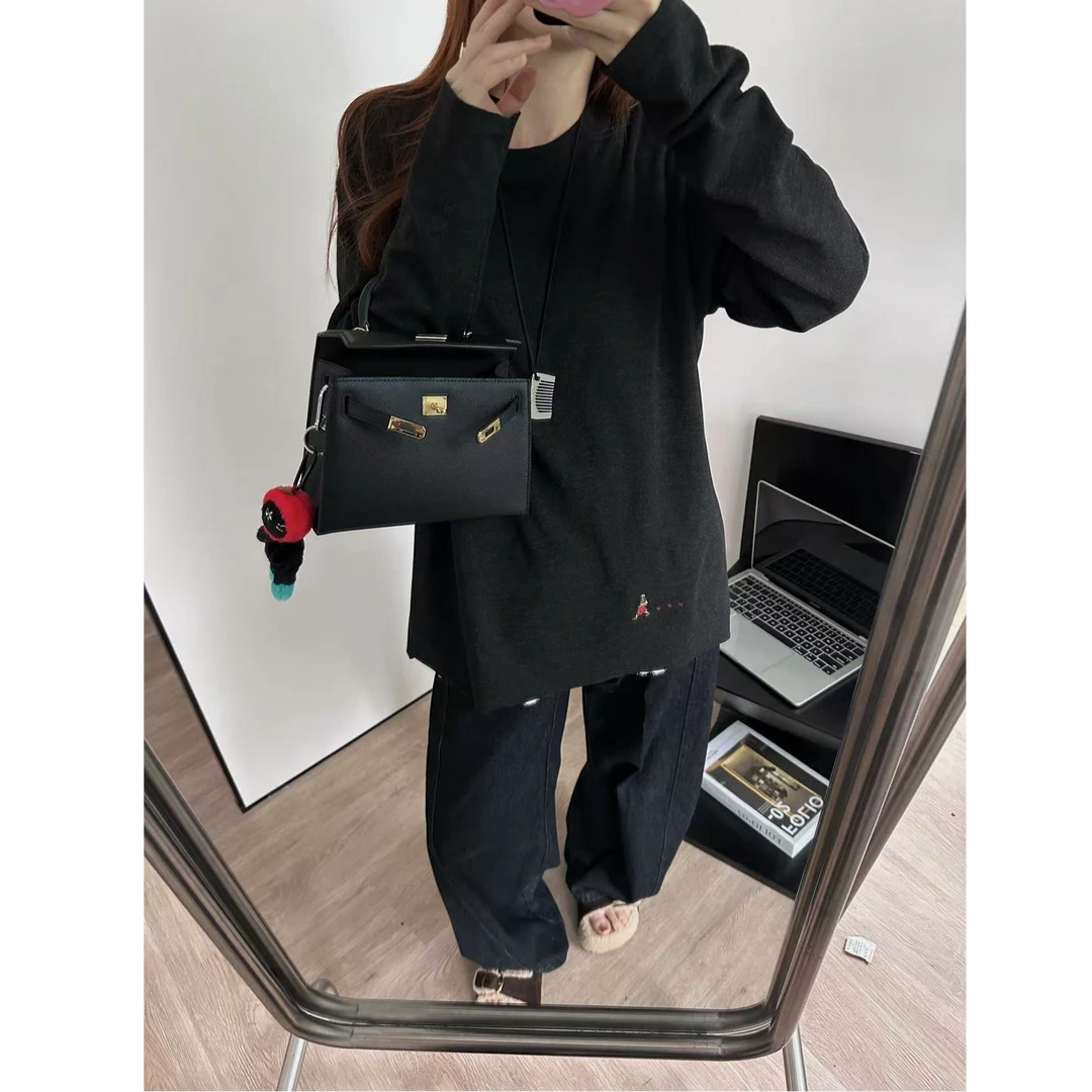 慵懒简约磨毛T恤  C23732