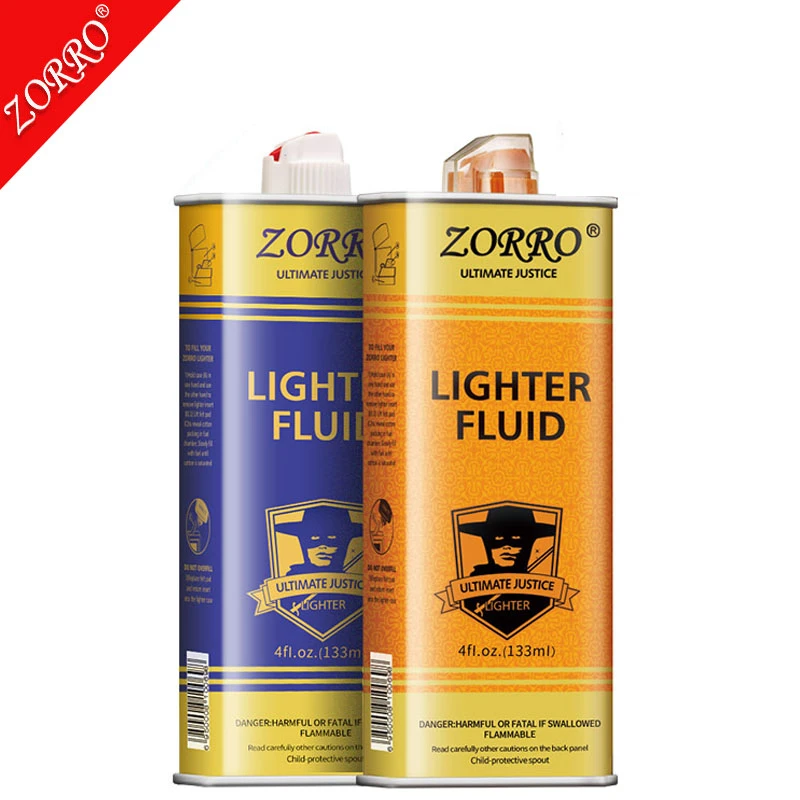 ZORRO优质佐罗133毫升煤油打火机通用油不刺鼻清香型原装高档棉芯