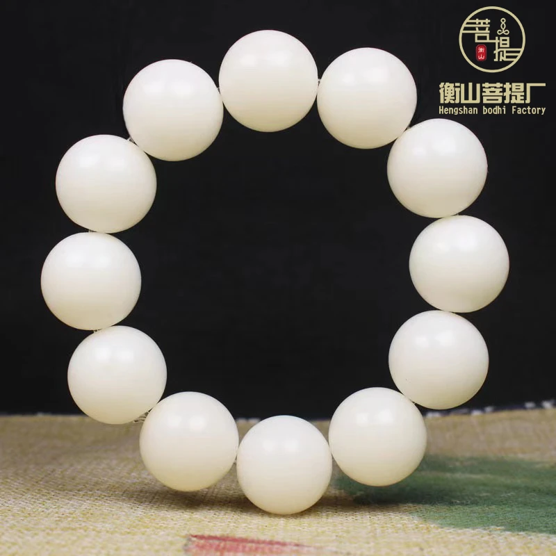 【白玉菩提】正宗天然原生态白果菩提根绕指柔大果白玉菩提念珠手串