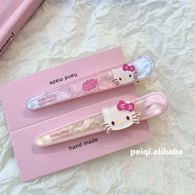 可爱卡通高颜值少女心发夹刘海一字夹炫彩三丽鸥尖嘴居家日用套装