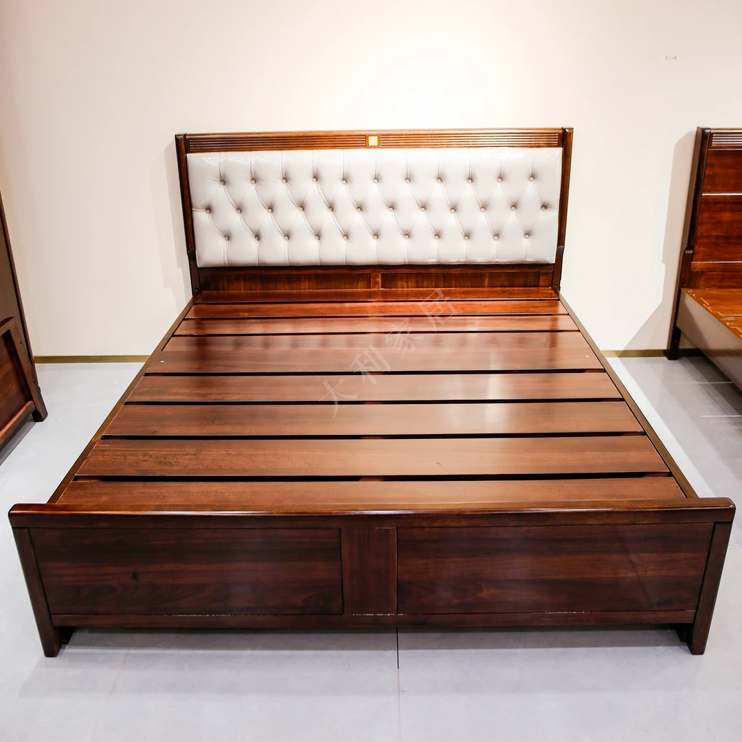 （大利家具）AMLT-WJ858-A大床黑檀新中式高端主卧大床