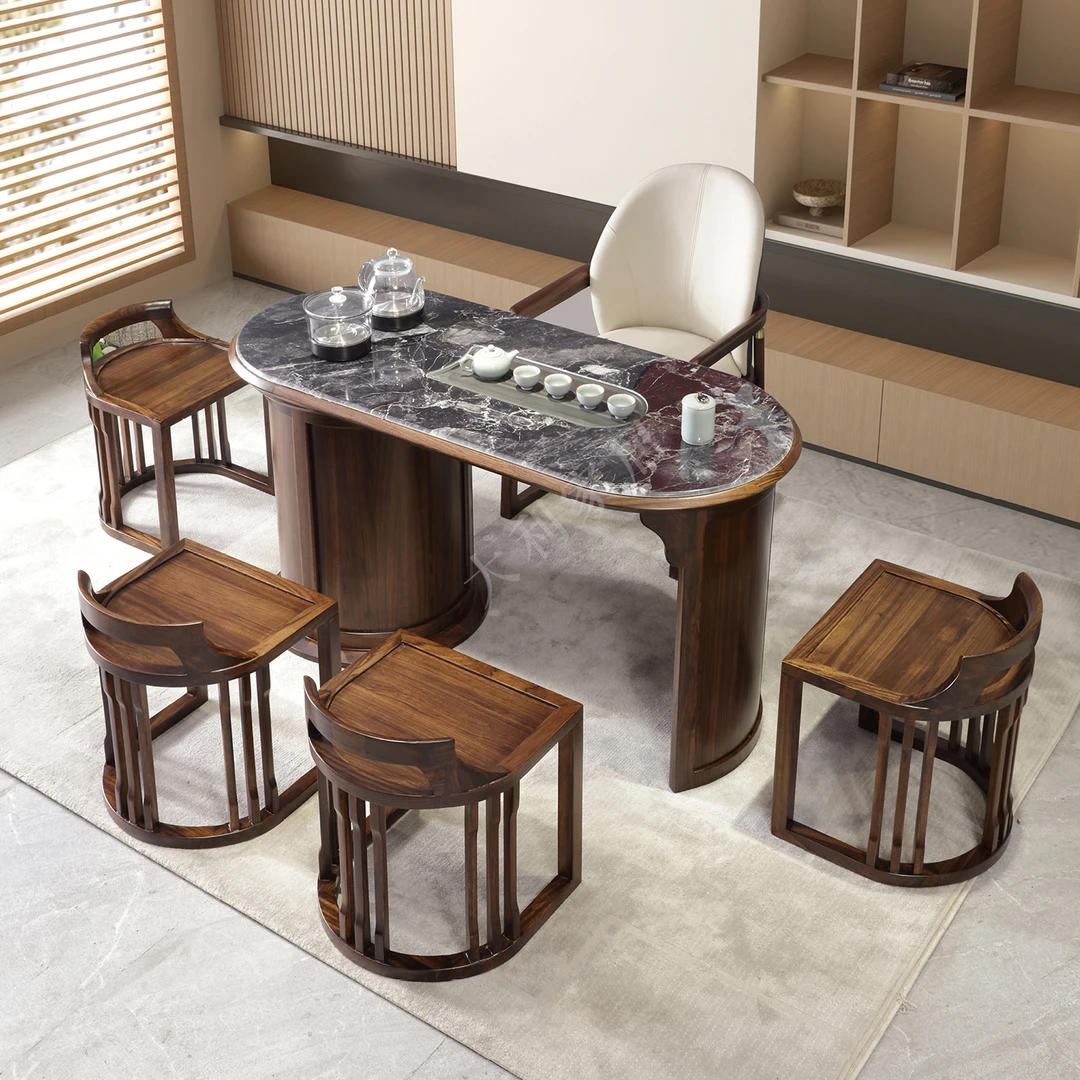 （大利家具）C103茶桌C203主椅C305副椅轻奢高端现代新中式禅意